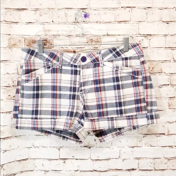Cailey 22 Sz 29 plaid mini shorts - Picture 1 of 5